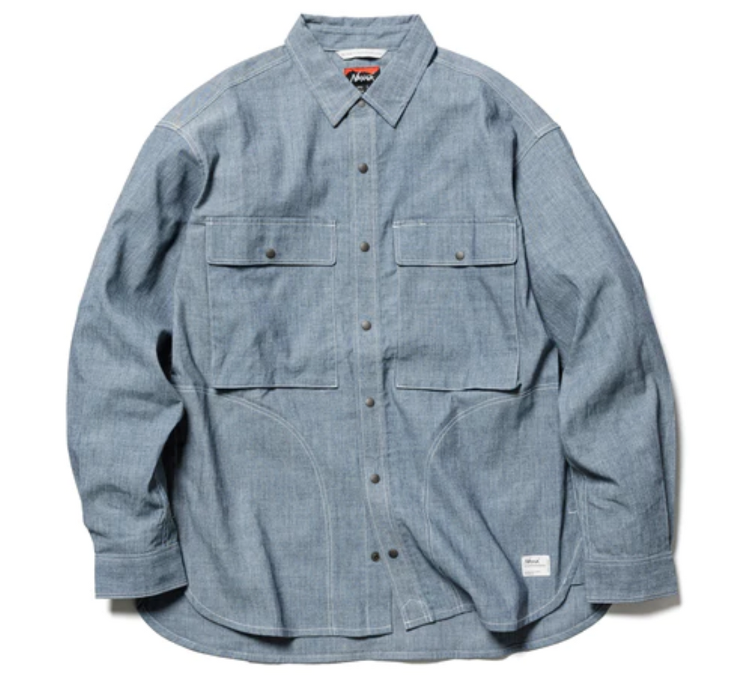 Takibi Chambray Field Shirt by Nanga